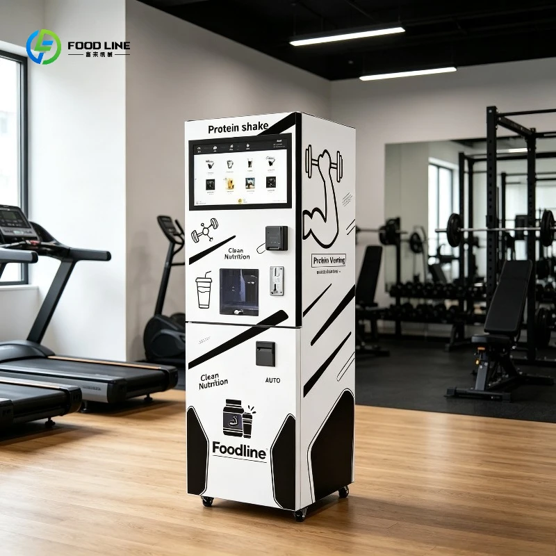 FoodLine Customized Advanced Automatic Stock Protein shake Vending System with Automatic Stock Level Monitoring