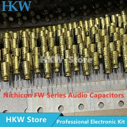 10pcs NICHICON 1UF 50V 5X11mm  FW Series Electrolytic Capacitors HIFI Audio Capacitor New and Original 50V1UF 5*11MM 1UF50V