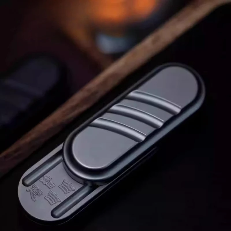 KAIS EDC Ruyi Candy Push Card Dual Track Magnetic Direct Push Fingertip Push Card Decompression Toy Fidget Spinner