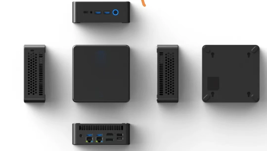 كمبيوتر مكتبي صغير N100 للألعاب 4K Ultra HD USB3.2 DDR4 8G HD-MI/DP شاشة مزدوجة 2LAN جديد GDDR4 يدعم كمبيوتر الألعاب #6