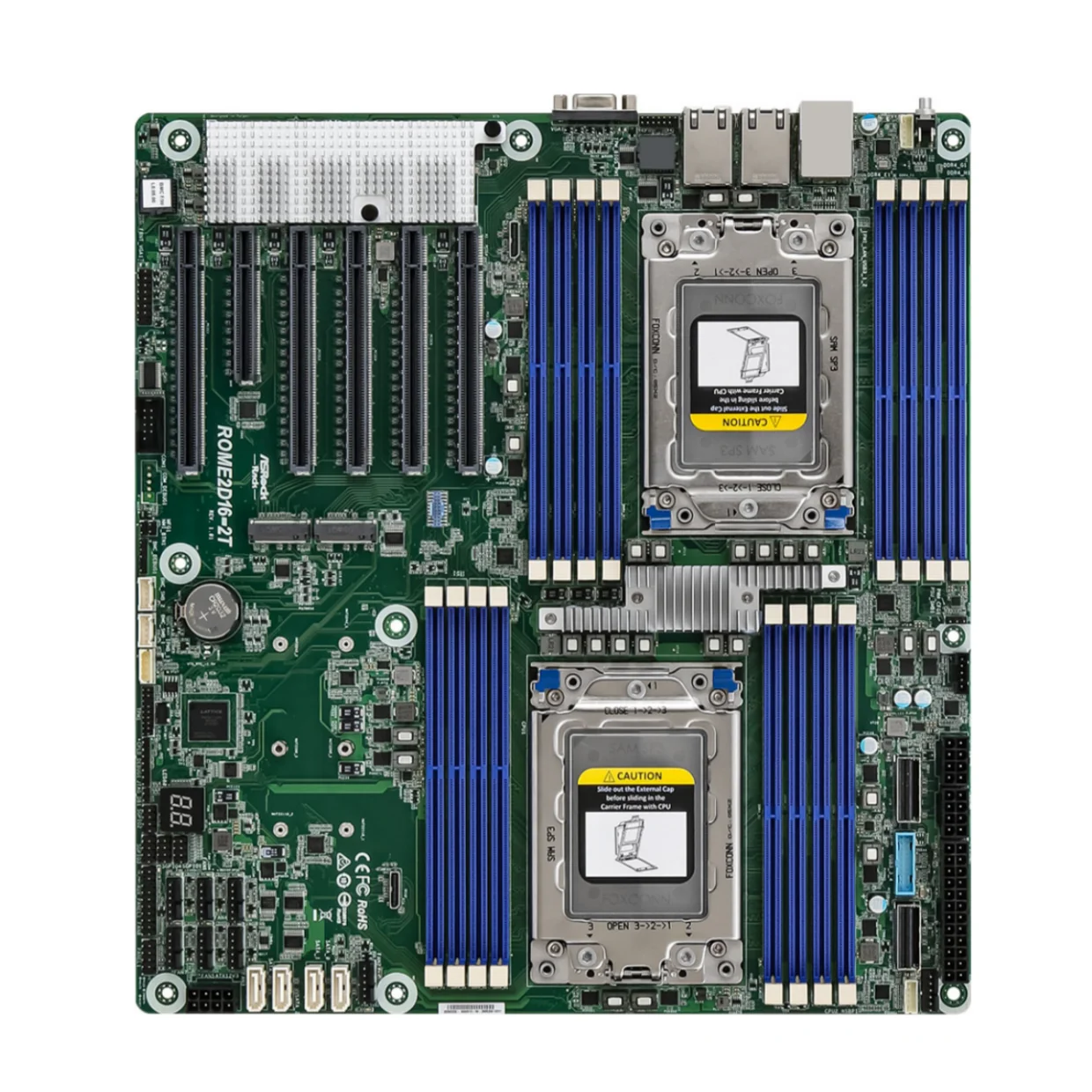

ASRock Rack ROME2D16-2T Dual Socket SP3 for AMD EPYC 7002/7003 Series CPUs Server Motherboard LGA4094 DDR4 RJ45 BMC