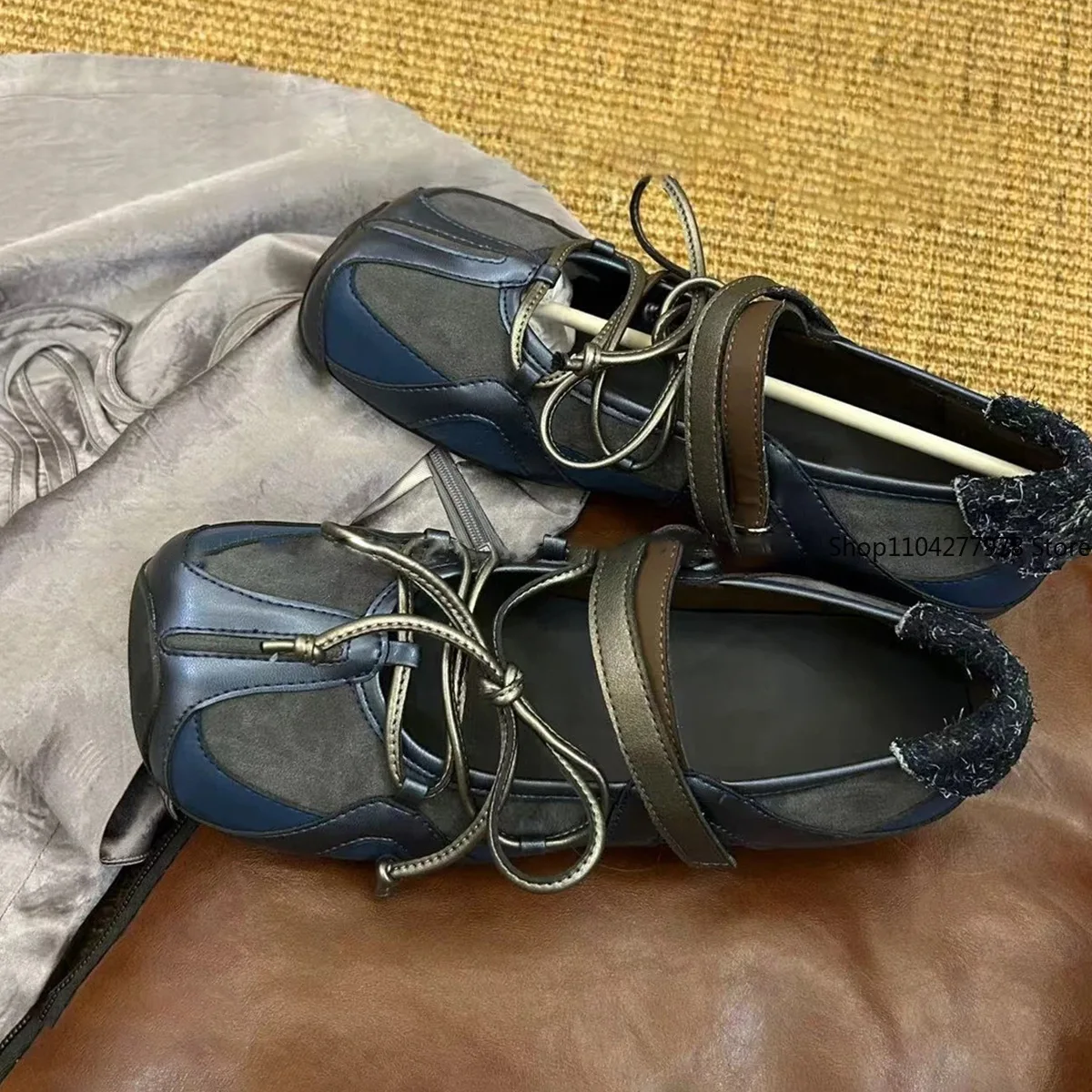 Zapatillas de deporte de diseñador para Mujer, zapatos planos deportivos informales, primavera 2025, con cordones, nueva marca, para correr, Ballet, baile, caminar, Sandalias para Mujer