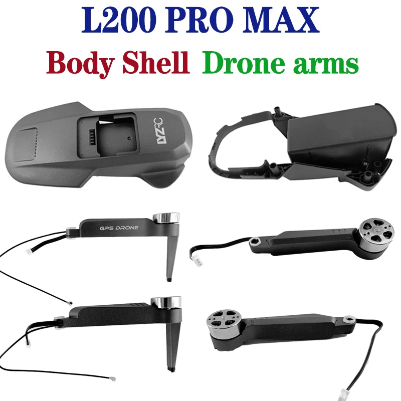 Brazos de cuadricóptero L200 Pro Max, carcasa de cuerpo de Dron Rc, accesorios L200 PRO MAX, cubierta de marco hacia arriba y abajo, accesorios