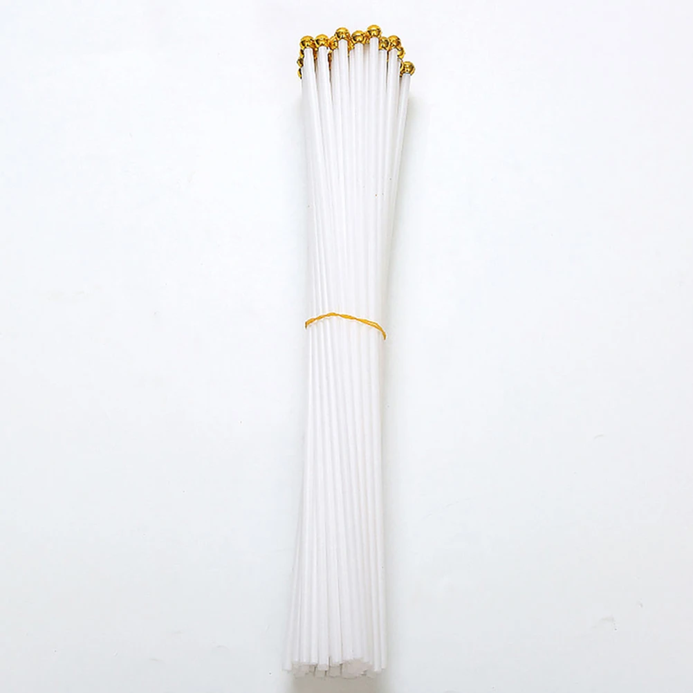 

200 Pcs Hand-cranked Flagpole for Party Waving Delicate Plastic Diy Handheld Replacement Parts