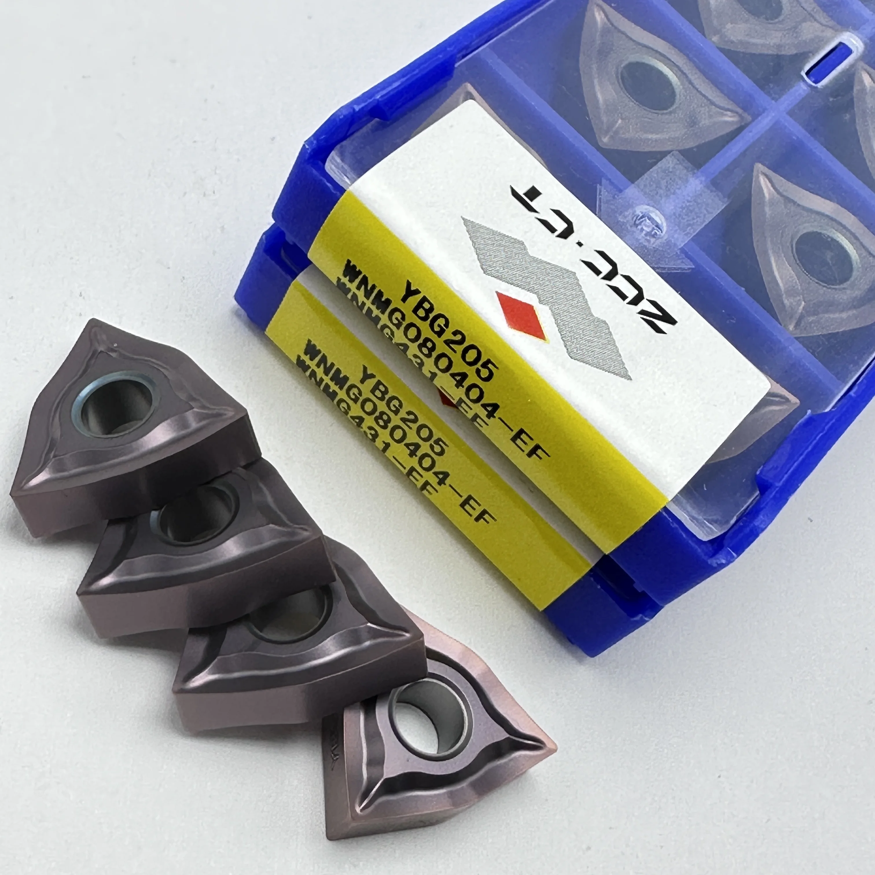 ZCC.CT Original Carbide Insert WNMG080404-EF WNMG080408-EF YBG205 Turning Tools High Quality Turning Steel Parts Processing