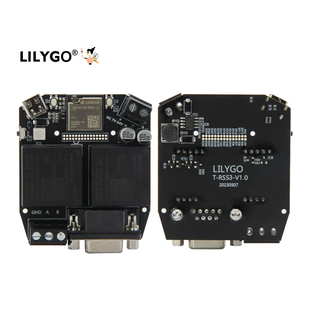 T-RSS3 ESP32-S3 Development Board with Full-duplex High-Speed RS232 RS485 Module WS2812 + Type-C Kit