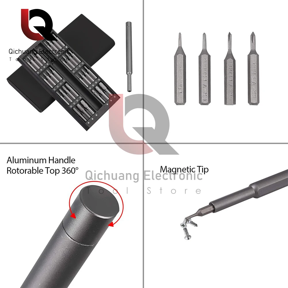 25/63 in 1 Magnetic Screwdriver Set Kit Bit Precision Electronics Computer PC Phone Disassembly Multifunctional Maintenance Tool