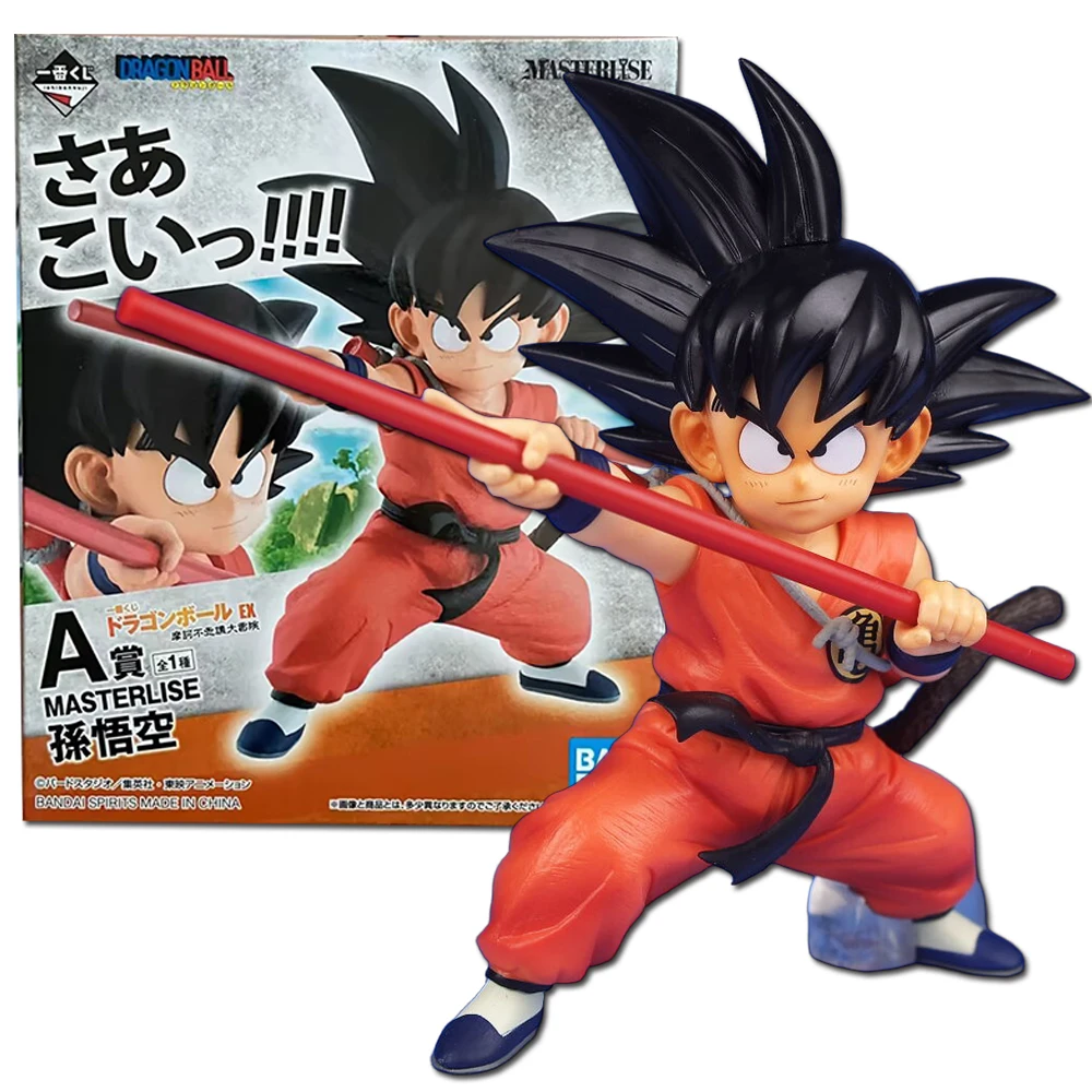 Figura de Anime Dragon Ball Son Goku de 15CM, torneo de artes marciales MASTERLISE, palo de pie, modelo de juguete, pasatiempos, regalos de figuras de acción