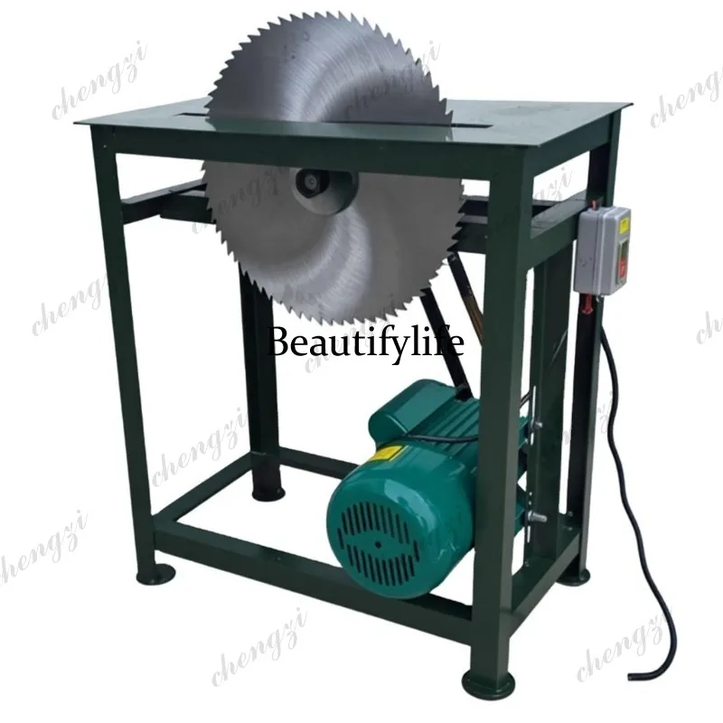 

A81 Household Multi Function Wood Cutting Splitting Machine Table Saw For Firewood Log Cutting High Power Bench Saw For Home Use