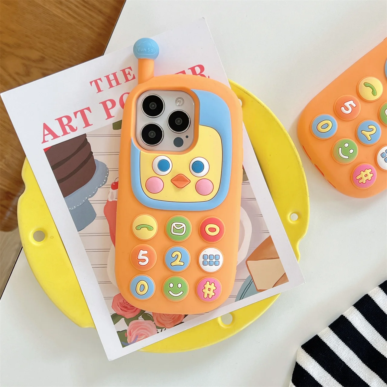 

Cartoon Brick Phone Chicken Styling Bestseller Cute Creativity Silicone Phone Case For iPhone 13 14 15 16 Pro Max Anti Drop Case