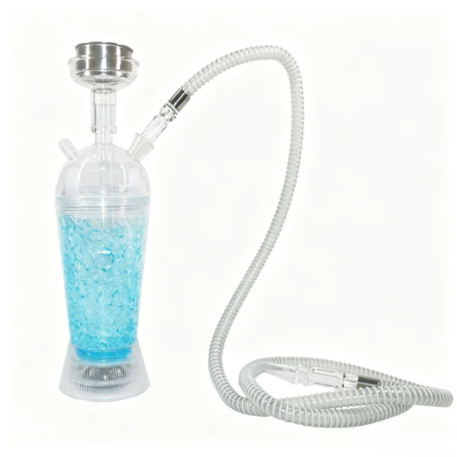 Flexible 1.2m 1.5m Shisha Hookah Hose Clear Acrylic Handle Nargile Chicha Narguile Water Smoking Pipe Replacement Parts