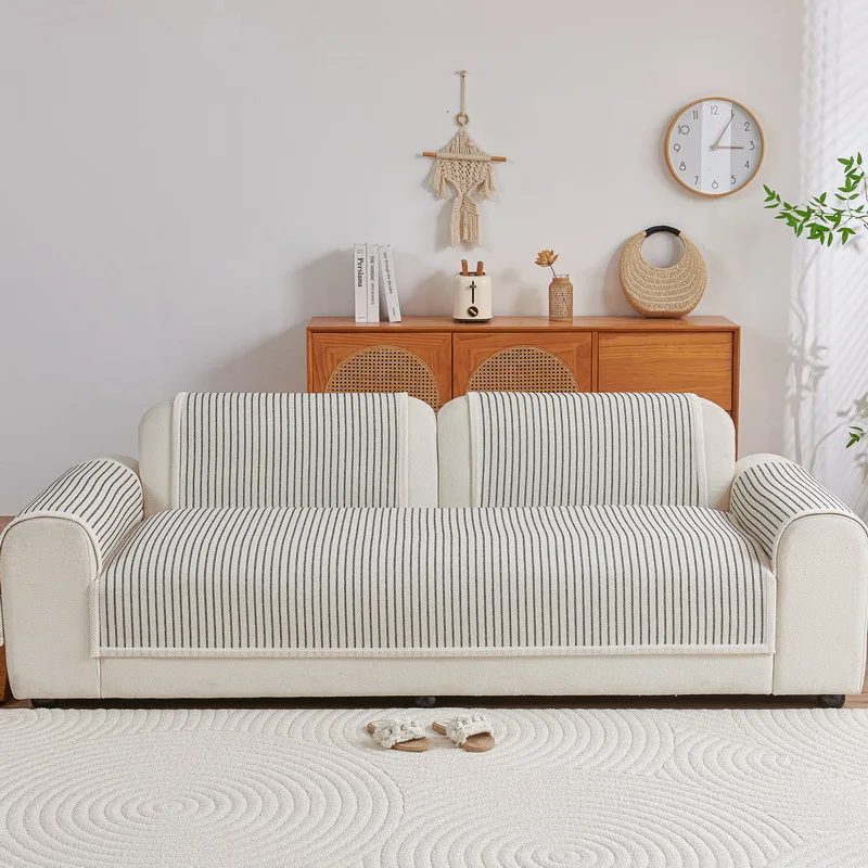 Sofa Cover Modern Simple All Season Universal Non Slip Waterproof Cat Scratch Resistant Sofa Couch Cover Cloth Backrest Towel