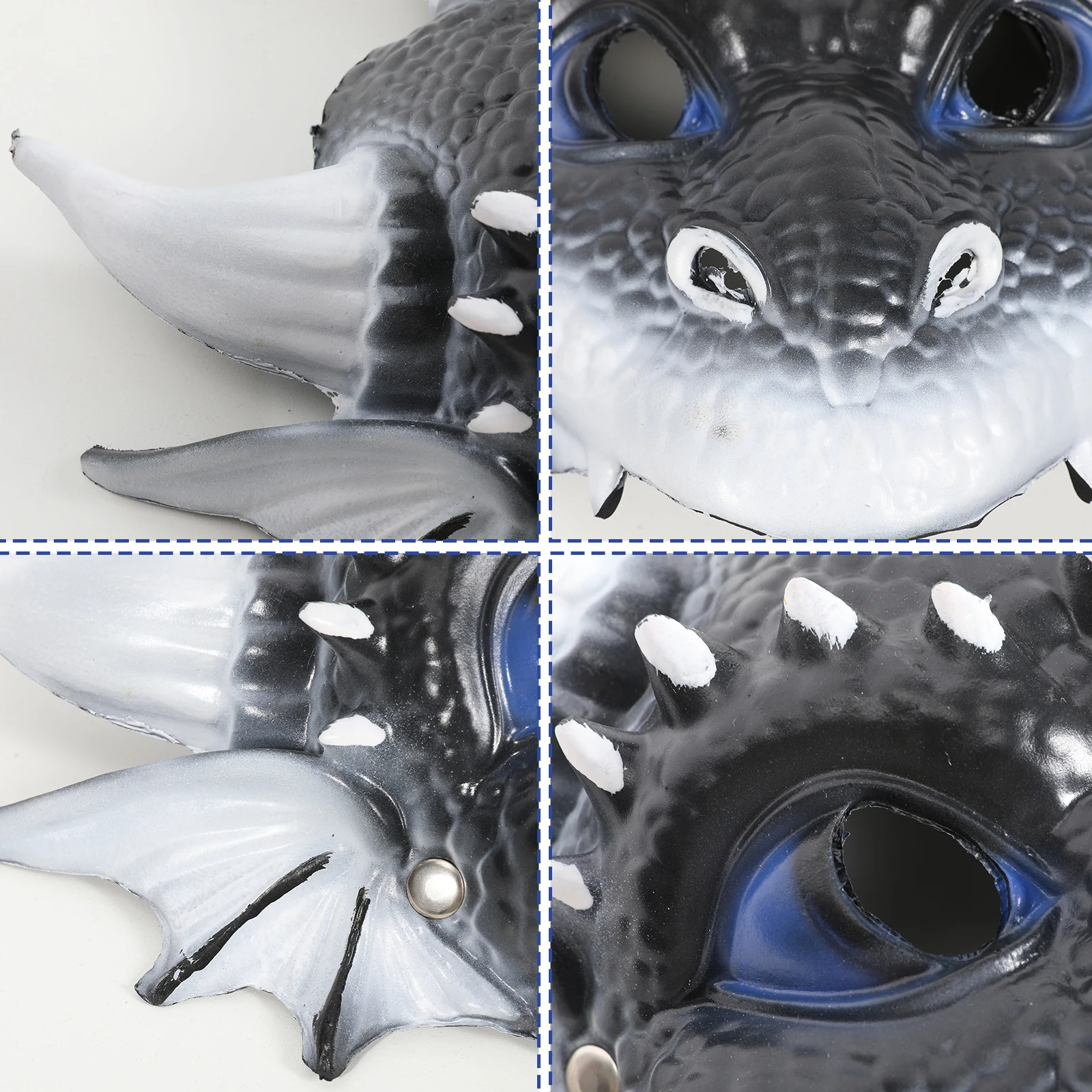 หน้ากากมังกรเด็ก ทำจากยางลาเท็กซ์ อุปกรณ์จัดปาร์ตี้ หน้ากากฮาโลวีน งานคาร์นิวัล หน้ากากสำหรับเด็ก งานเทศกาล ของประกอบการแสดง หน้ากากคอสเพลย์