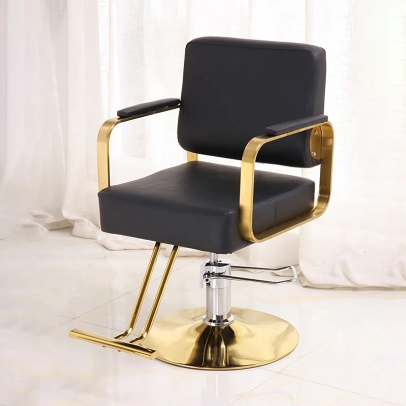 Foldable Chair Vintage Barber Beauty Salon Equipment Furniture Desk Height Adjustable Stool Professional Cadeira Armchair Chairs