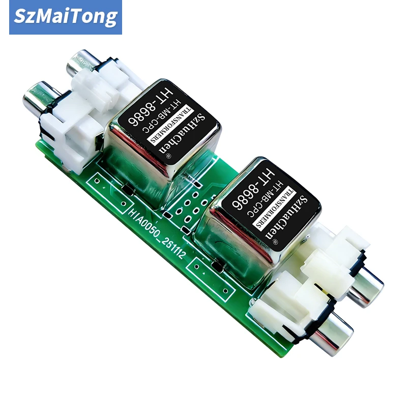 1PC RCA Audio Current Noise Isolator, Bottom Noise Reduction Common Ground Pass Filter for Car Audio Sound System