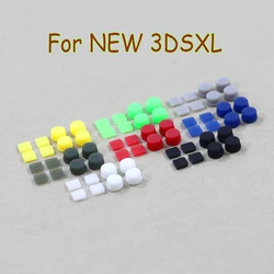2sets 8 In 1 upper lower screw rubber feet dust plug for new 3DS XL LL Housing shell screw feet dust plug cover for NEW 3DSXL