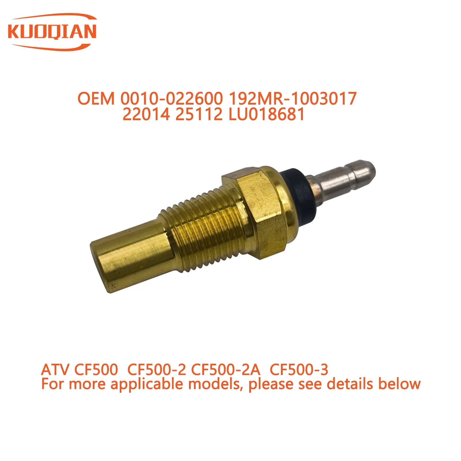

CF 500 Engine Water Temperature Sensor 10mm 1.2K Ohm Temperature LU018681 quad ATV UTV Parts