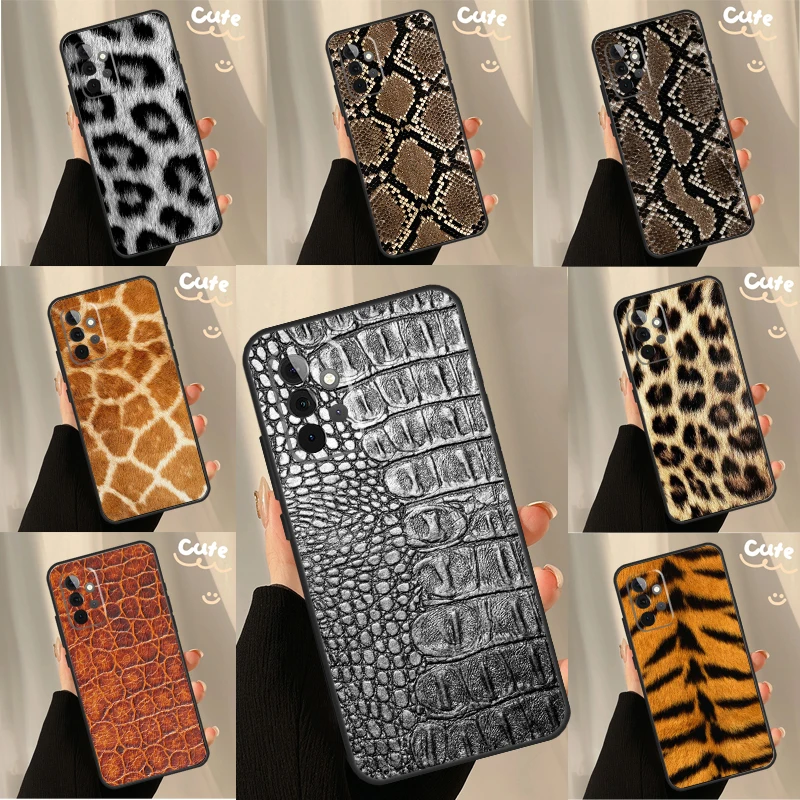 Animal Print Wildlife Fur Skin Case For Samsung Galaxy S26 Ultra S25 Ultra S24 S23 S22 S21 Plus S10 S20 S25 FE Cover Coque