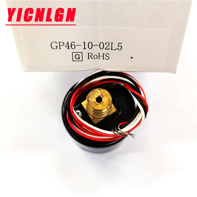 pneumatic component GP46-10-01L5 GP46-10-02L5 pressure gauge with pressure switch GP46 series voltage DC24V