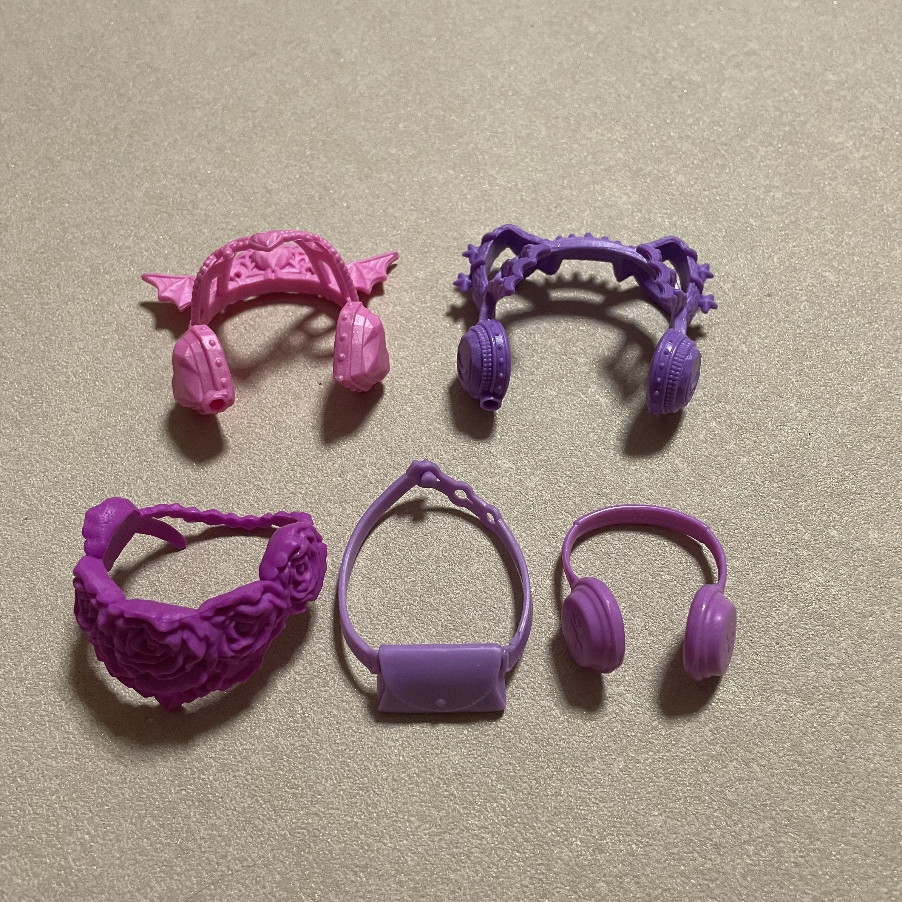 Monster doll Costume Parts Set - Decorative Accessories, including Earmuffs, Belt and Hat, Suitable for Custom Handmade Use