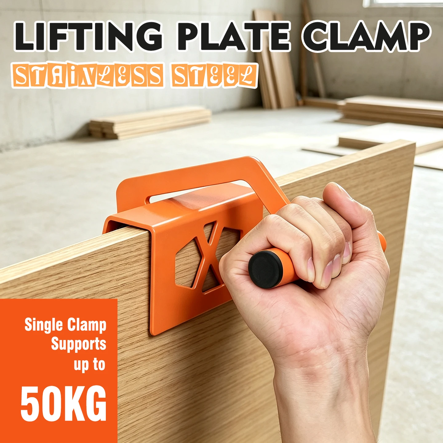 Multi-functional Panel Lifter Universal Board Lifting Clamp 11-21mm Wood Stone Tile Carrier Drywall Plywood Handling Tool