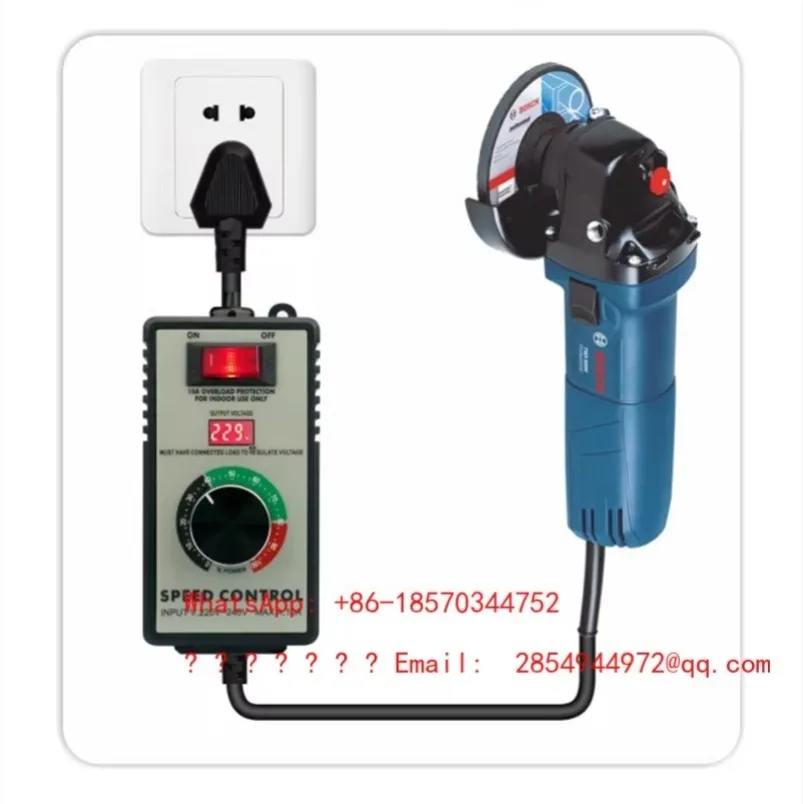 2027    220V Angle Grinder Speed Controller, Hand Drill Polishing Machine, Fan, Continuously Variable Speed Control Switch