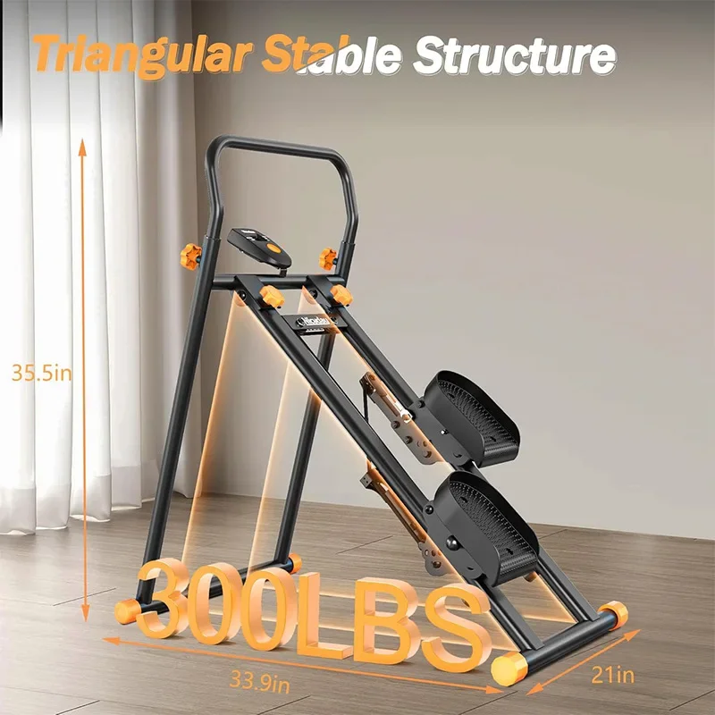 Multifunctional household stepper Foldable fitness equipment Climbing machine Stair machine Mountaineering machine Training