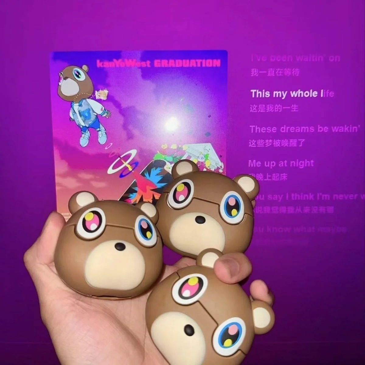 Kawaii كانيز التسرب الدب ثلاثية الأبعاد الكرتون غطاء من السيليكون ل Airpods 1 2 3 برو لطيف Teddys الدب اللاسلكية سماعة الغطاء الواقي