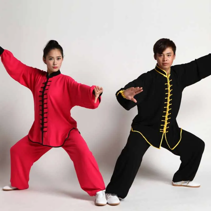 New Tai Chi Suit Long Sleeve 2PCS Shirt&pants Unisex Kung Fu Costume Autumn Martial Arts Practice Clothing Traditional Outfit