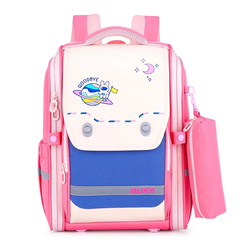 

High-capacity Primary Children Cartoon Dinosaur Rabbit Backpacks New Girls Boys Students Fashion Cute Schoolbags with Pen Bag