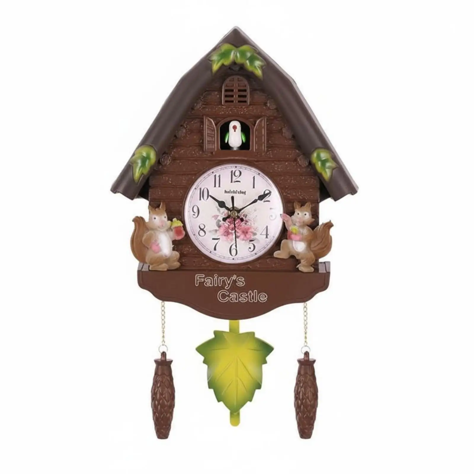 Retro Chirping Ornamental Timekeeper Battery Operated Home Decor Traditional