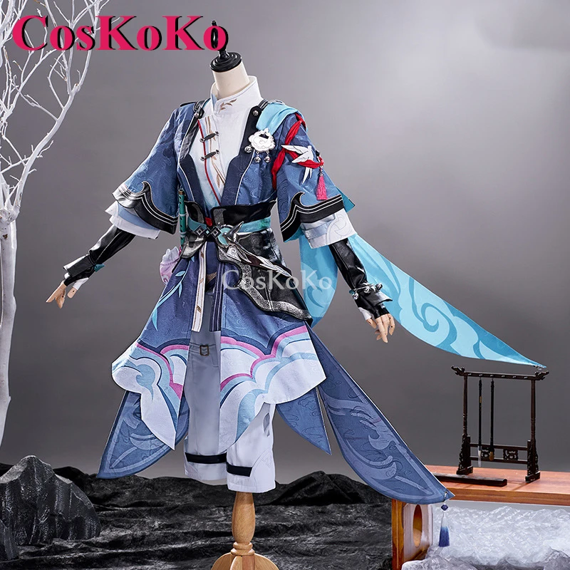 CosKoKo Yanqing Cosplay Anime Honkai: Star Rail Costume Full Set Combat Uniforms Halloween Party Role Play Clothing S-XXL New