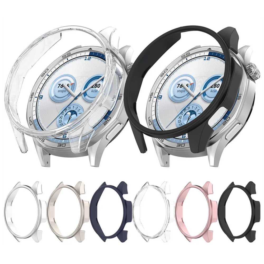 화웨이 시계 GT5 스포츠 보호 쉘 프레임 용 케이스 커버 고품질 하프 팩 PC 중공 슬림 스마트 시계 액세서리