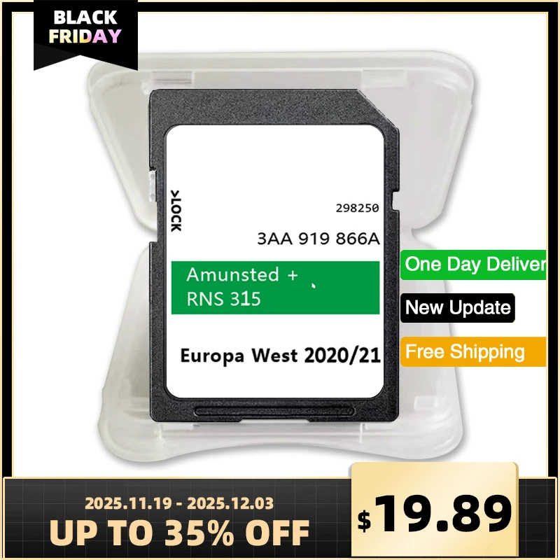 

8GB SD Card Maps Europe UK Update RNS 315 Amunsted+ for Skoda Fabia Roomster Octavia Superb Rapid Vehicle Navigation 2020/21