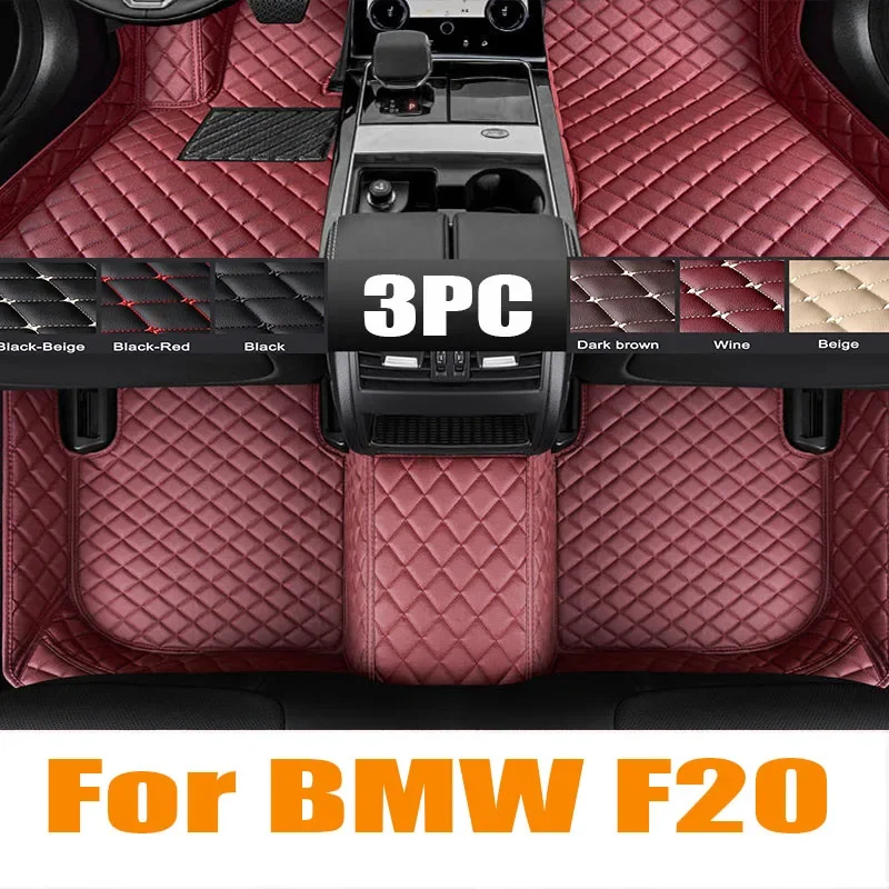 

Artificial Leather Custom Car Floor Mats for BMW F20 1 Series 4 Door 2011-2019 Year Interior Details Car Carpet automotive trim