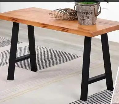 Wrought Iron Table Legs Heavy Duty Furniture Sturdy Support Tables and Chairs A-Frame Desk Base for Home Furniture Accessories