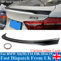 TAIL SPOILERS FOR BMW X6 F16 X6M F86 M Petrol SUV 2014 2015 2016 2017 2018 2019 M PERFORMANCE REAR SPOILER WING LIP CARBON LOOK
