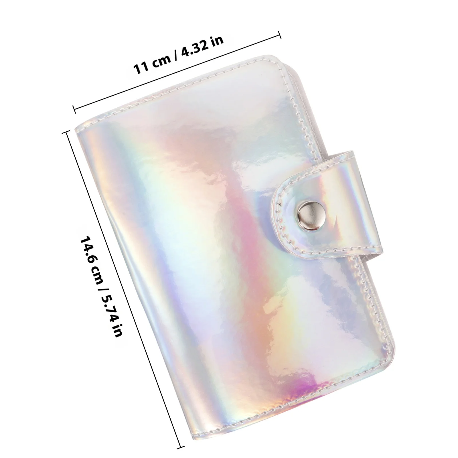 Nail Art Template Case Multiple Card Slots Secure Snap Fastening Storage for Nail Printing Plates Bag Cards Bag