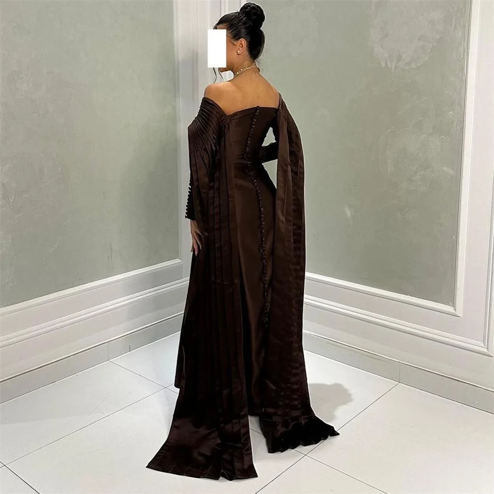 ROYET Strapless Off The Shoulder Simple Mermaid Sweep Train Evening Dress Ankle Length Long Elegant Prom Gown Customized 2024