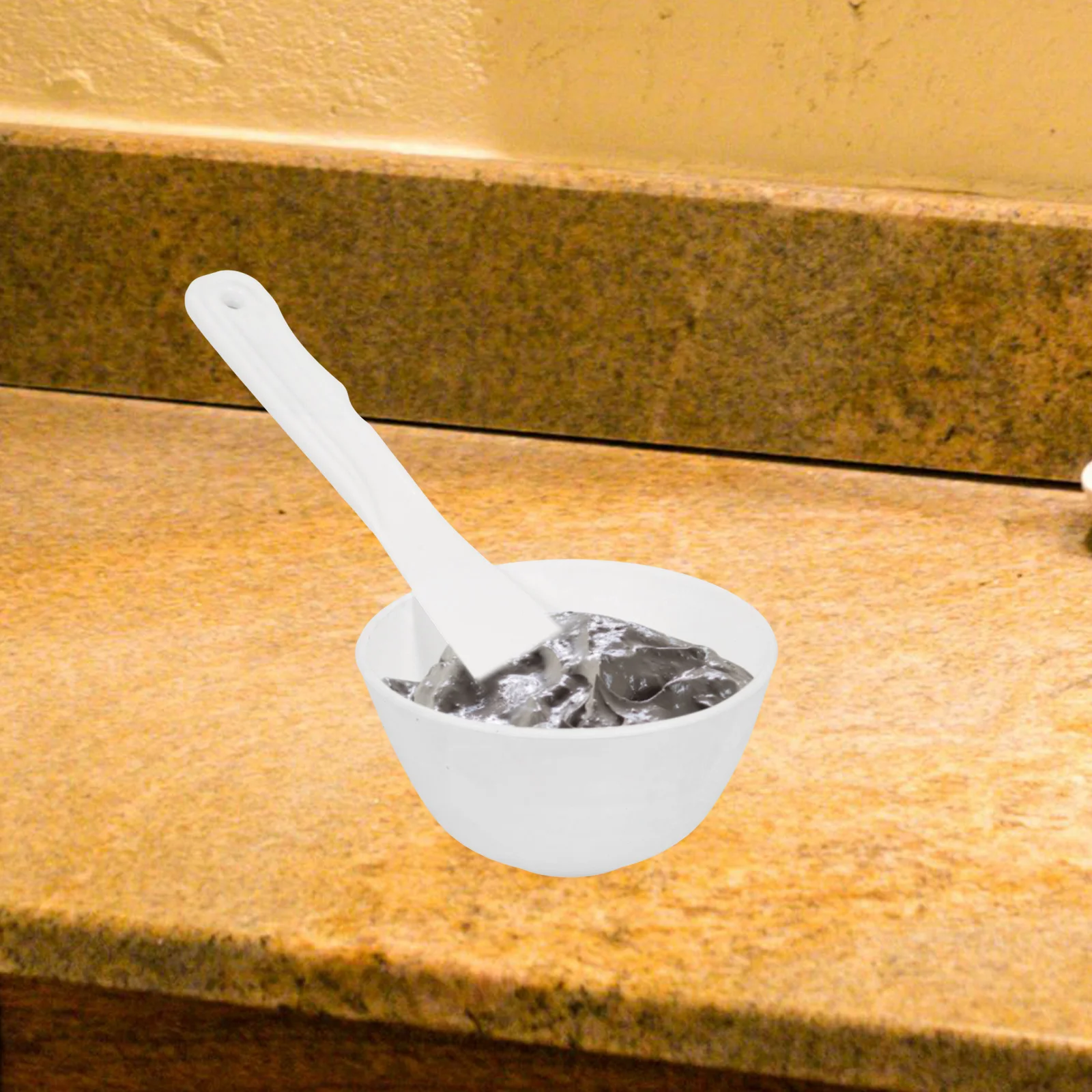 

1 Set Silicone Facial Bowl Diy Beauty Tool Spatula Included Durable Pp Material Easy Use Long Lasting Container For