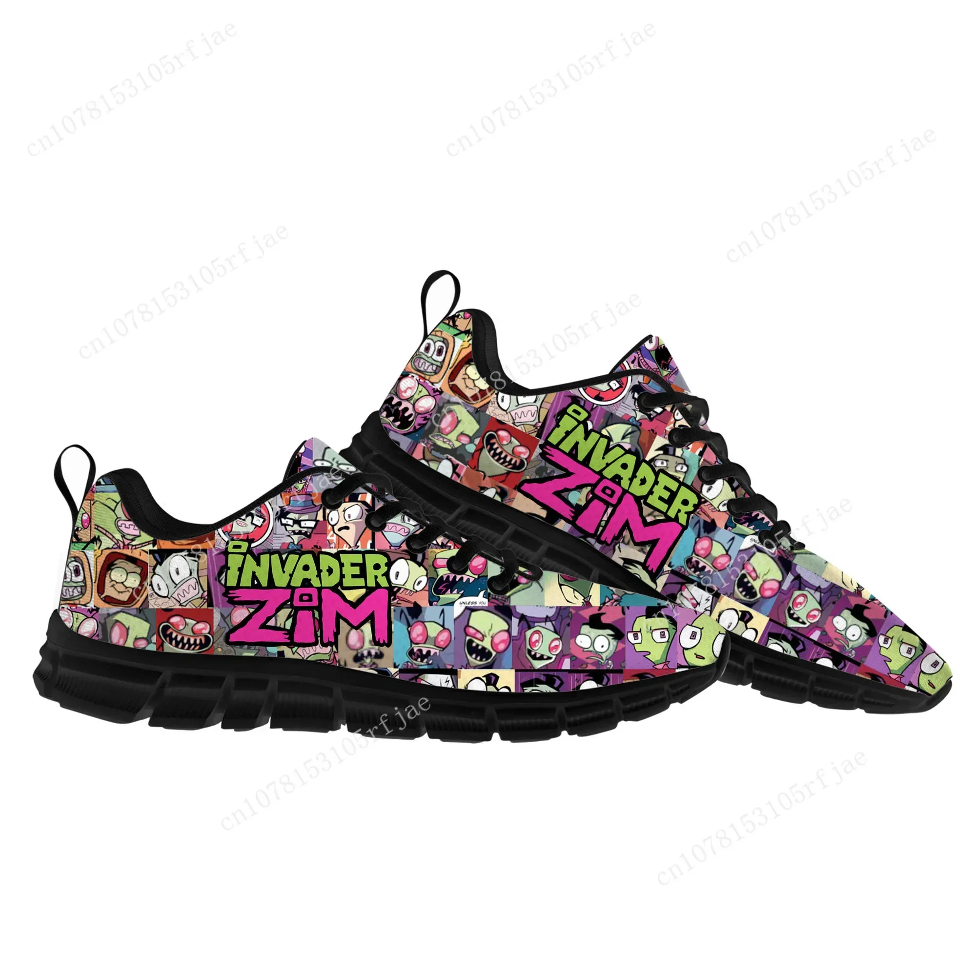 Animation Invader Sports Shoes Cartoon Zim Mens Womens  Custom Sneakers Sneaker Custom Built Shoes