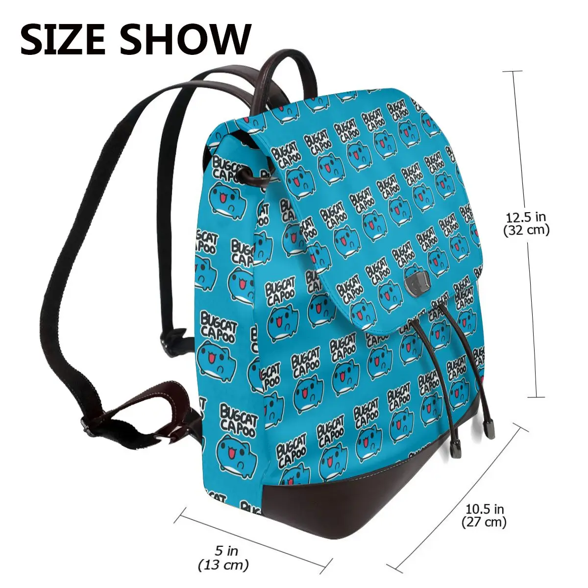 Comic Cat Bugcat Capoo Bug Cat Bookbag School Student Bags Hiking Travel Daypack for Women Fashion Derma Backpack