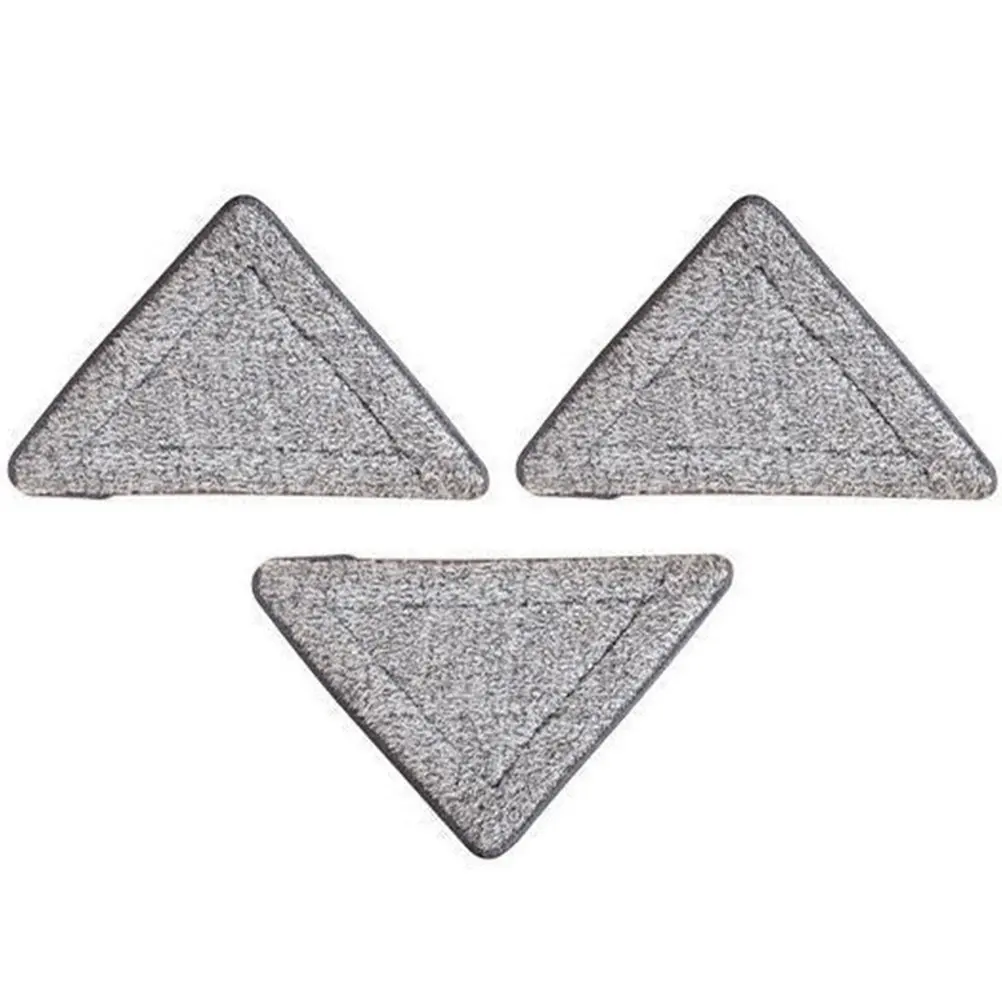 3Pcs Triangle Mop Pads Replacement Super Absorbent Cleaning Refill for Hardwood Floor Tile Marble Laminate Mop Head