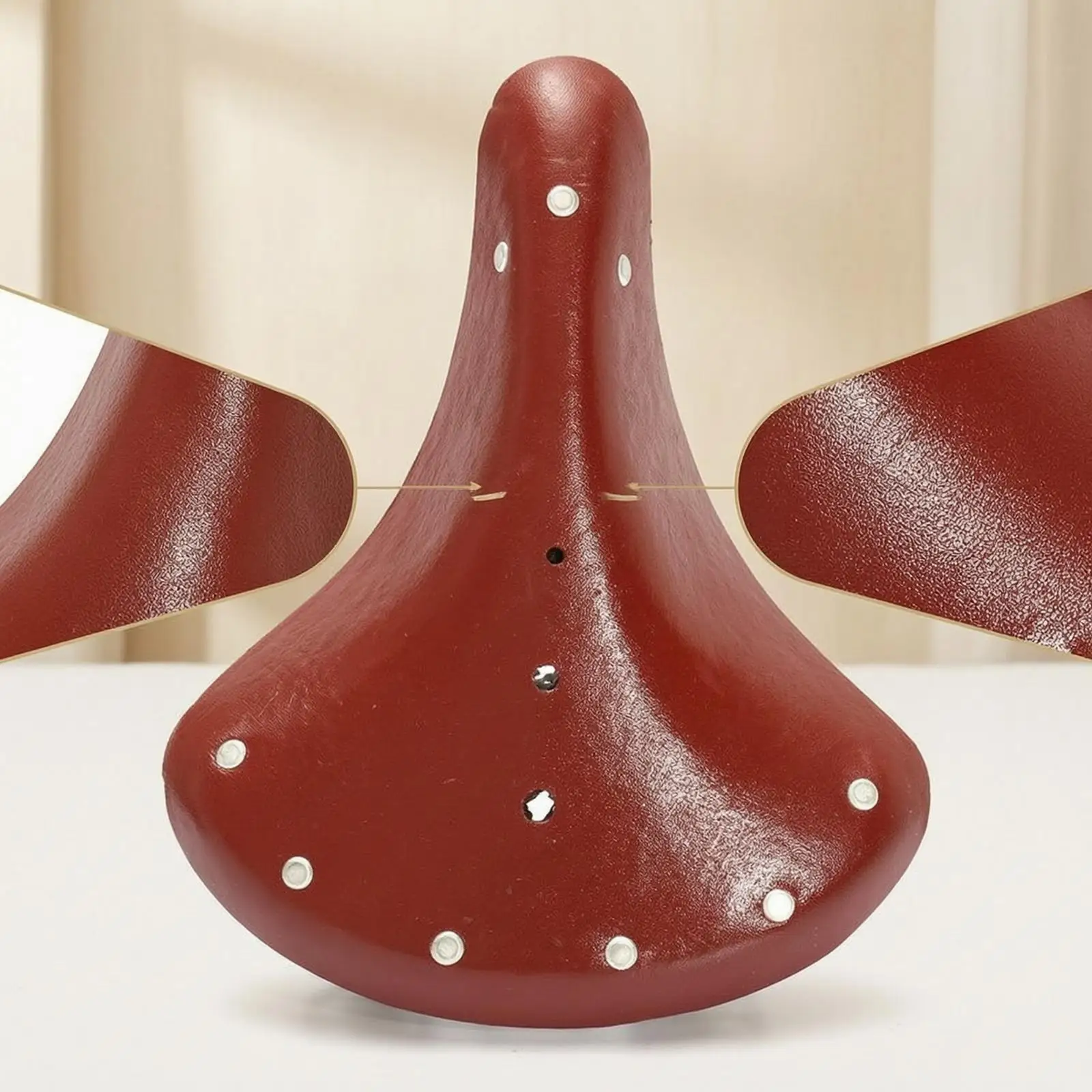 Vintage Bike Saddle Retro Saddle with Spring Spring System Faux Leather Bike for seat with for Commuters, Cyclists, City Bikes
