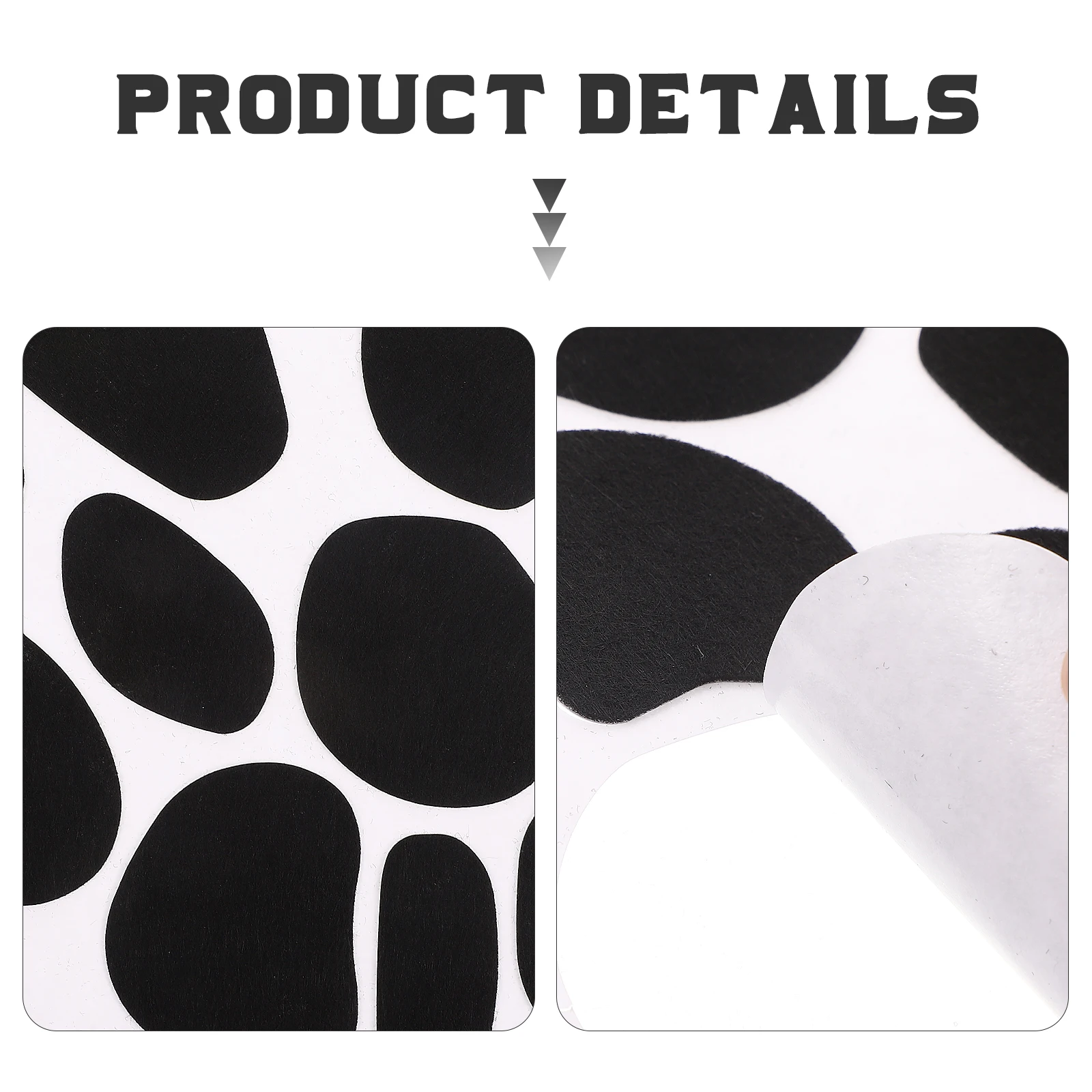

6 Sheets Decoration Black Felt Kids Fabric Cute Animal Clothes
