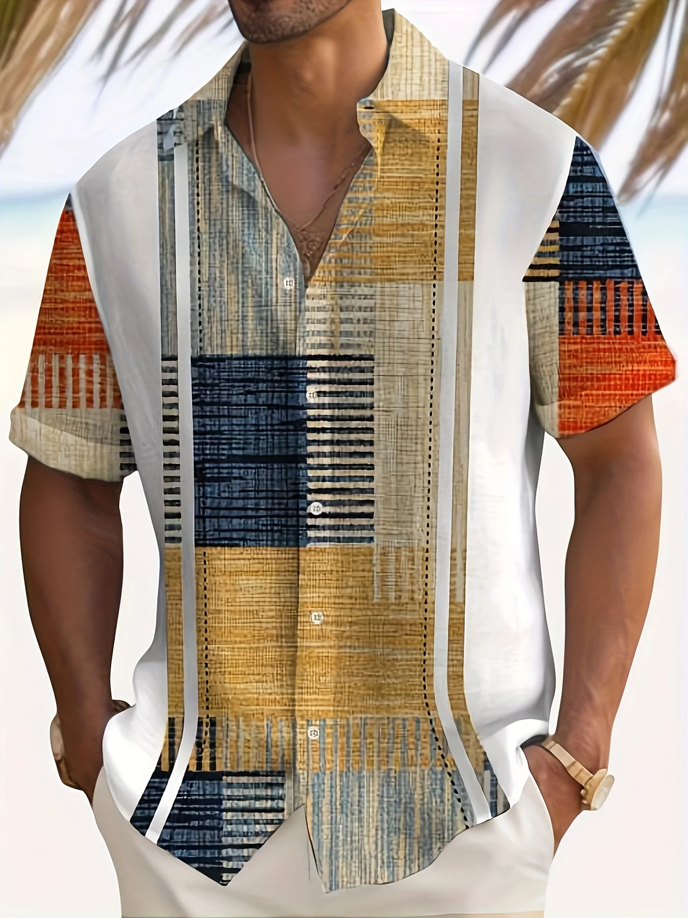 2026 Summer Men's Shirt - 3D Printed Design Breathable Lightweight Stylish and Fashionable Outdoor Men's Clothing
