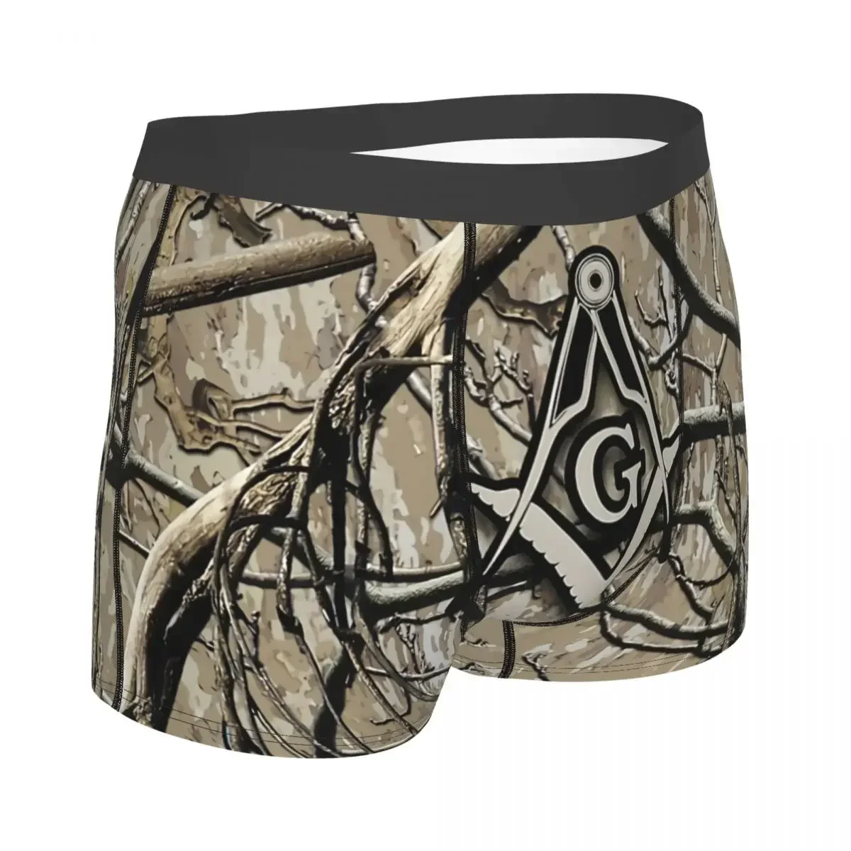 Hunting Camouflage Square Compass Underpants Cotton Panties Men's Underwear Comfortable Shorts Boxer Briefs