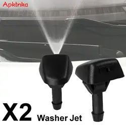 Apktnka 2Pcs/Set Front Windscreen Wiper Washer Jet Nozzle For Volvo C30 V40 S40 V50 C70 S70 S80 XC70 XC90 OE#30655605 7845009010