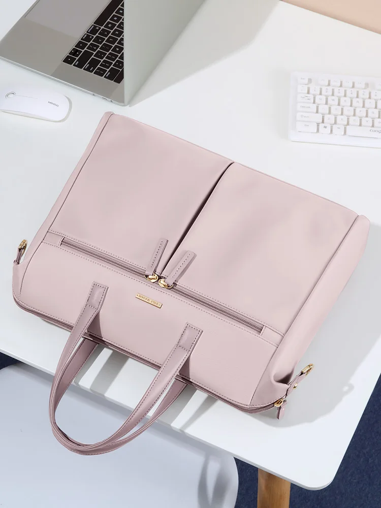 여성용 골프 비즈니스 가방, 노트북 서류 가방, 통근 핸드백, 여성용 캐주얼 대학 숄더백, 트렌드 2024, 15 인치