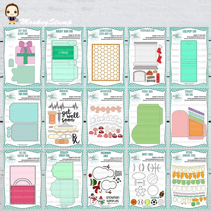 

Металлические вырубные ножи MonkeyStamp для пасхальных подарочных пакетов и коробок, для скрапбукинга, фотоальбомов, декоративного тиснения, поделок из бумаги и открыток